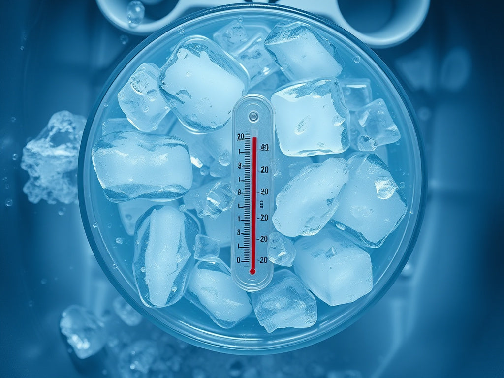 Cold plunge tub with ice water