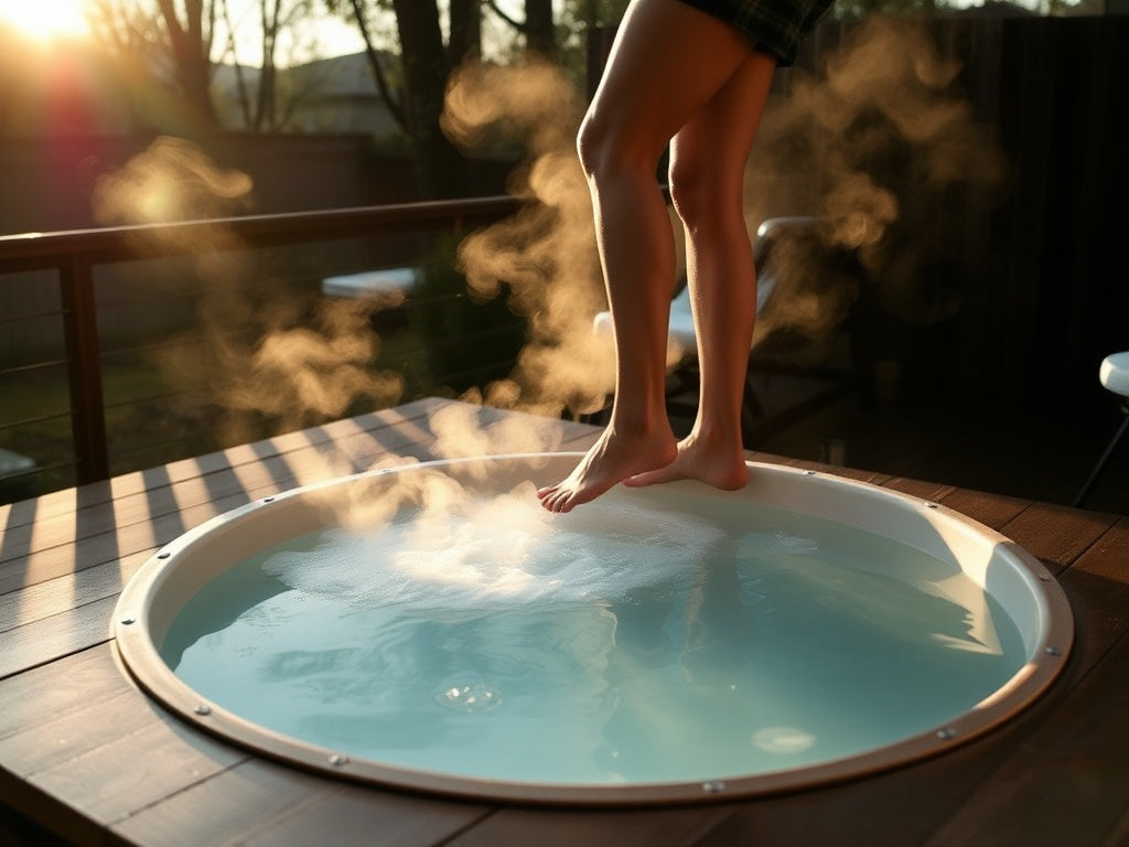 Cold plunge tub setup for Plunge vs Ice Barrel vs Renu Therapy: Three-Way Comparison: