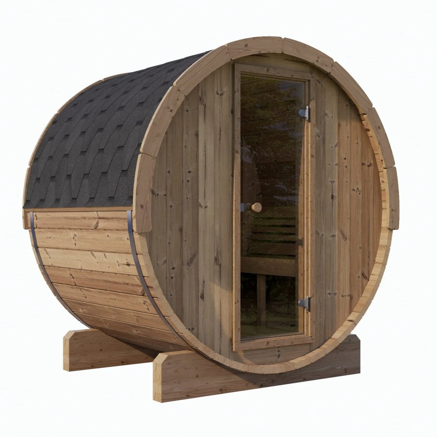 Saunalife E7 - 4 Person Barrel Sauna - main product view