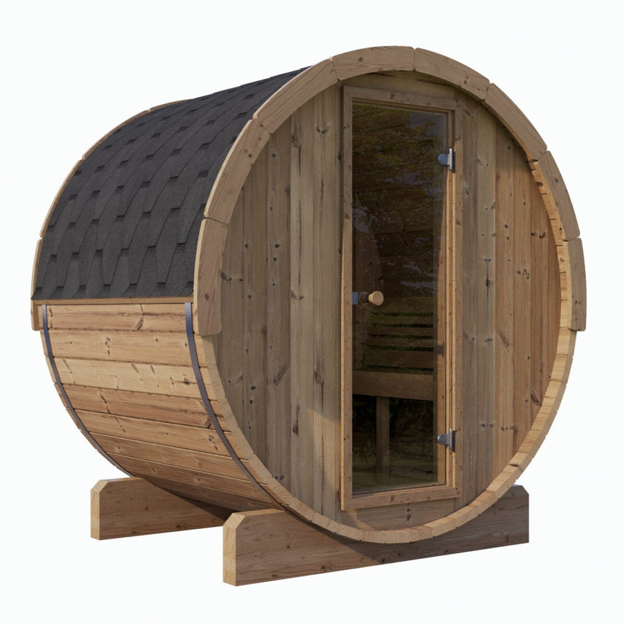 Saunalife E8 - 6 Person Barrel Sauna - main product view