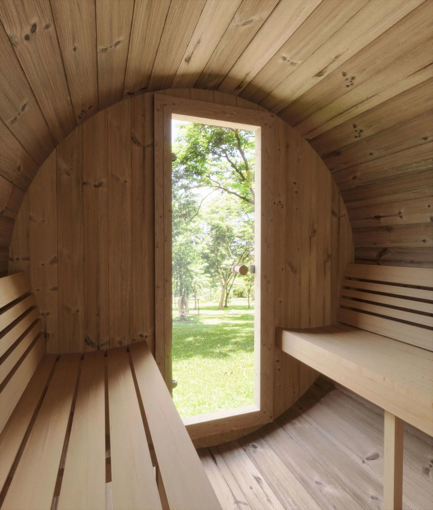 Saunalife E7 - 4 Person Barrel Sauna