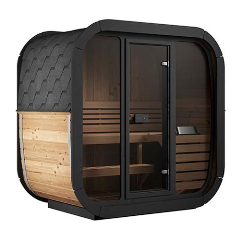 Saunalife CL4G - 3-Person Outdoor Cube Sauna