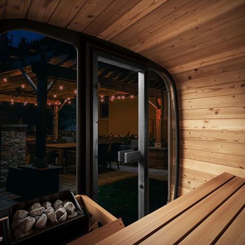 Saunalife CL4G - 3-Person Outdoor Cube Sauna