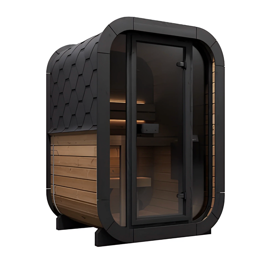 Saunalife CL3G - 2-Person Outdoor Cube Sauna - main product view