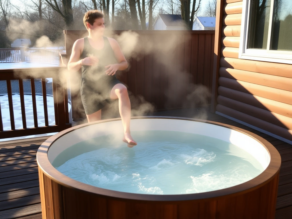 Cold plunge tub setup for Above-Ground Cold Plunge vs In-Ground Cold Plunge: The Defin
