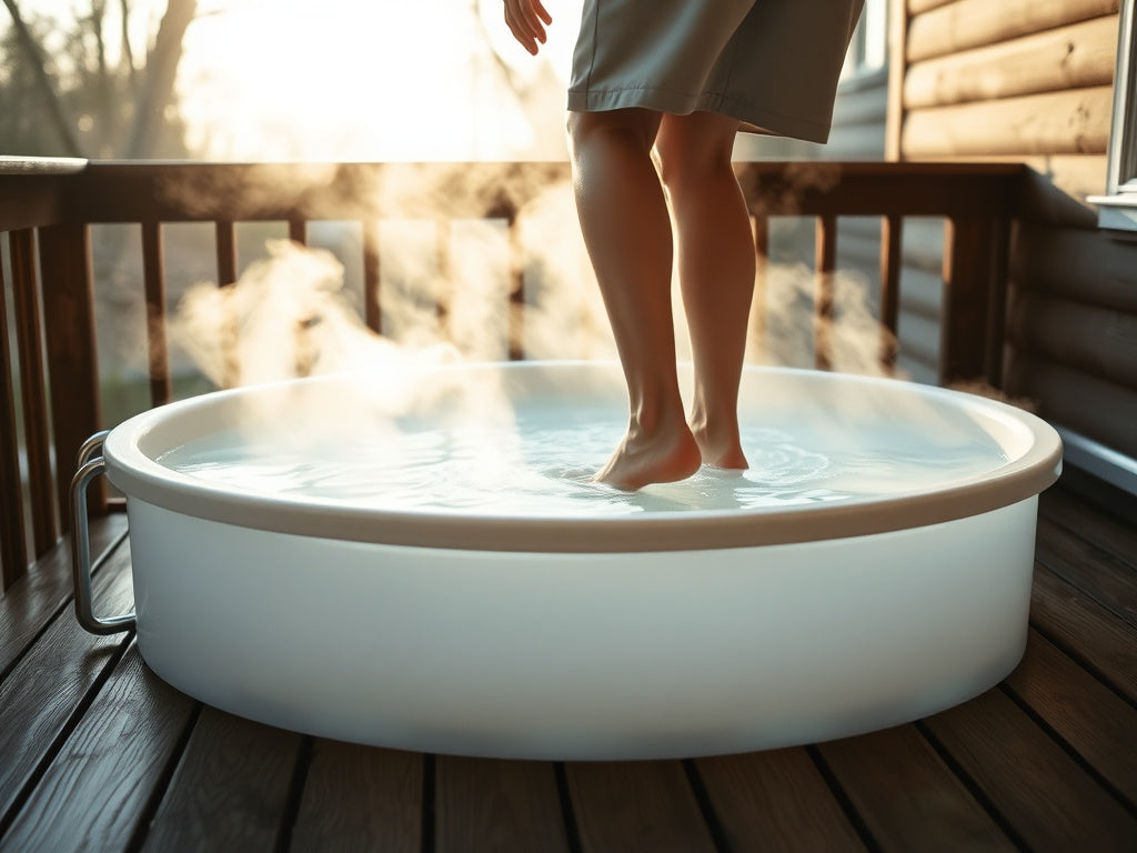 Cold plunge tub setup for The 6 Best Cold Plunges for Tall People (6