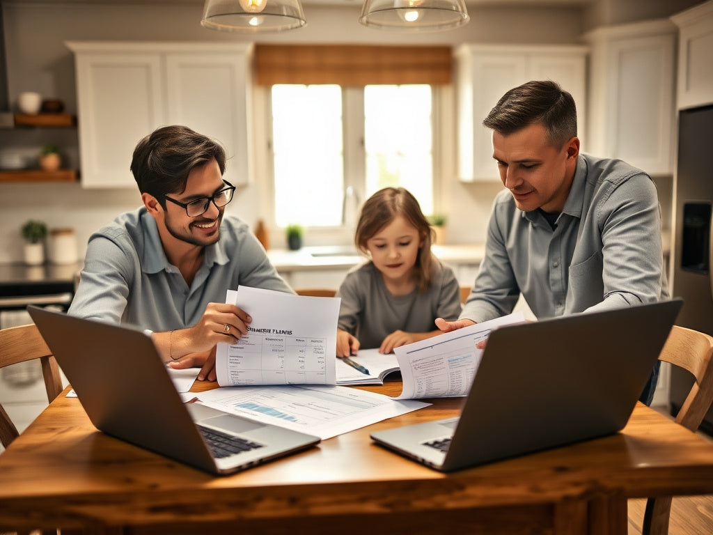 Family reviewing cold plunge financing options at home