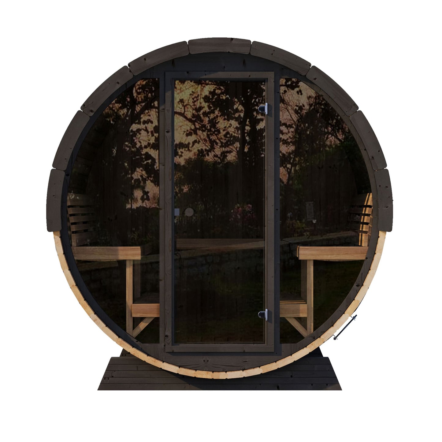 Saunalife EE8G - 6-Person ERGO-Series Barrel Sauna