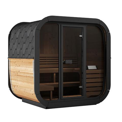 Saunalife CL5G - 4-Person Outdoor Cube Sauna