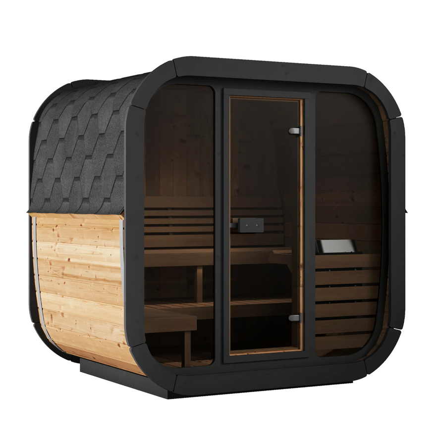 Saunalife CL5G - 4-Person Outdoor Cube Sauna - main product view