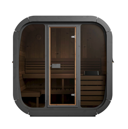 Saunalife CL5G - 4-Person Outdoor Cube Sauna