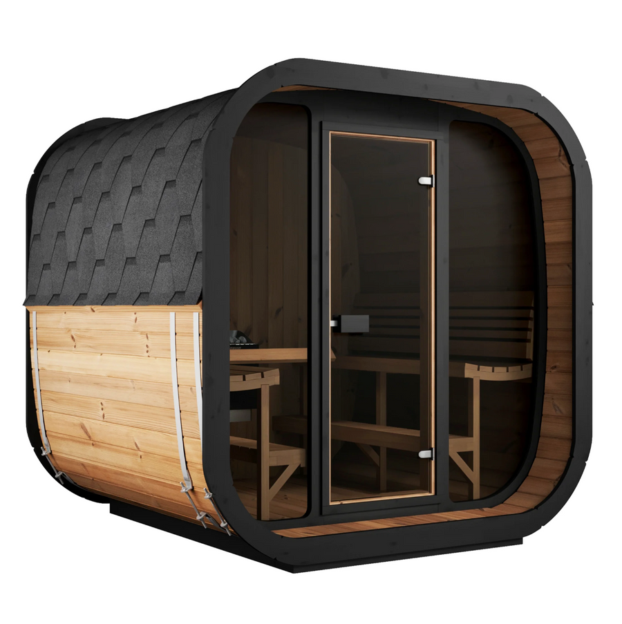 Saunalife CL7G - 6-Person Outdoor Cube Sauna - main product view