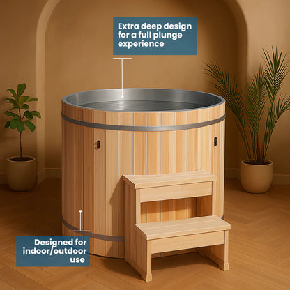 Barrel Cold Plunge - Stainless