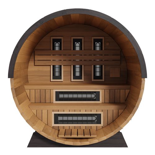 Cedar Combination Barrel Sauna FD-6 - main product view