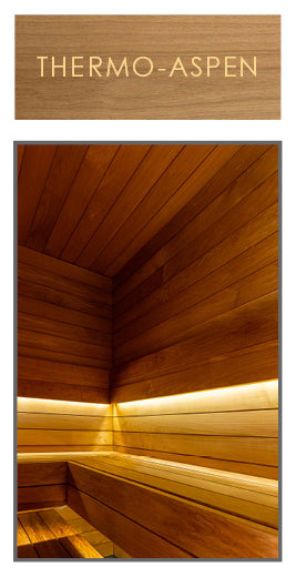 PROSAUNAS Thermo-Aspen 1x2 (17mm x 32mm) T-Moulding