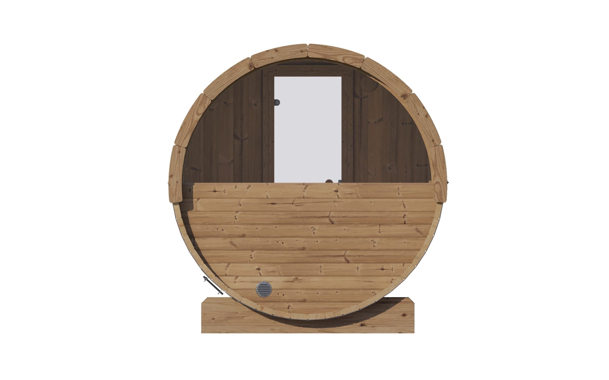Saunalife E8W - 6 Person Barrel Sauna w/ Window